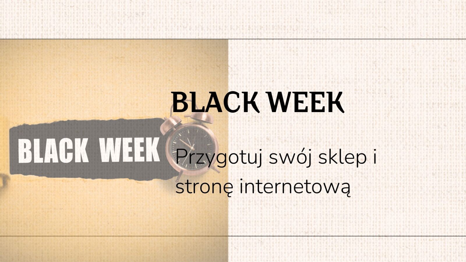 Przygotowanie sklepu i strony internetowej na Black week